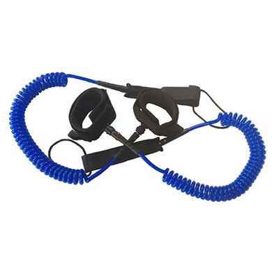 Zusammengestellte Dicke Hellblaue Polyurethanröhrchen Spirale Sicherheitswerkzeug Lanyard