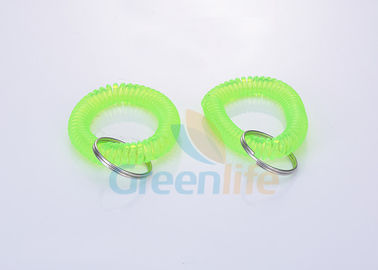 Fluoreszenz-grüner Handgelenk-Spulen-Schlüssel-Halter, flache Schweißungs-Spulen-Manschette Keychain