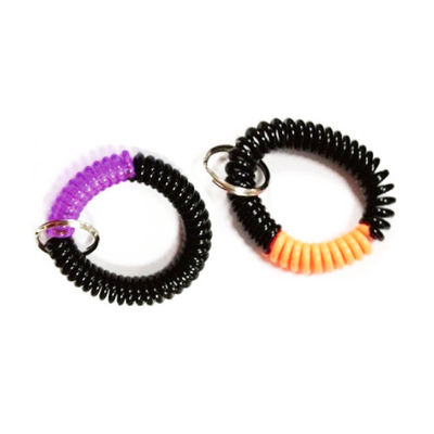 Panton färbt aufgeteilten Schlüsselring TPU EVA Plastic Coil Bracelets With