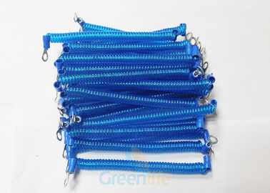 Aufgerolltes Sicherheits-Kabel-blauer Abzugsleinen-Leichtgewichtler Kabelschuhe PUs 1,4 Meter