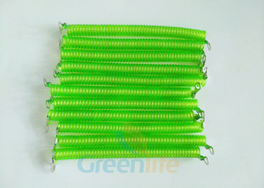 Populäres Universalstahlwerkzeug-Spiralen-Kabel-Licht-transparentes Grün 10CM lang