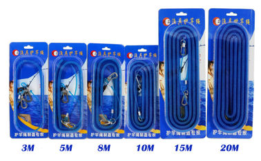 Wirkliche Stahlspulen-blaues Fischen-Frühlings-Spulen-Abzugsleine PU-Material mit unterschiedlicher Länge