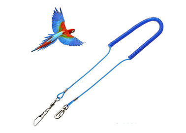 Einziehbarer Stahl verstärktes Papageien-sicheres Seil, Safty-Federelement-Abzugsleinen-Ausdehnung 3 Meter