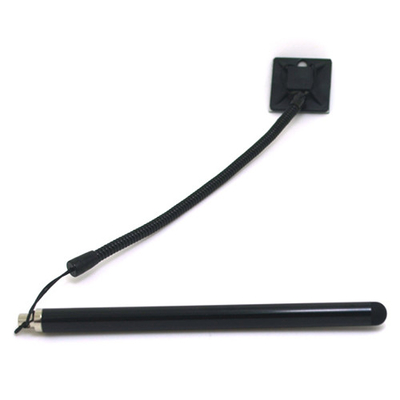Schwarze gewundene Spulen-Plastikleine 13CM Tablet-Widerstand-Pen Accessory Stylus Tether Cords
